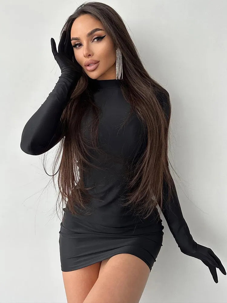 vestido de guante de catwoman