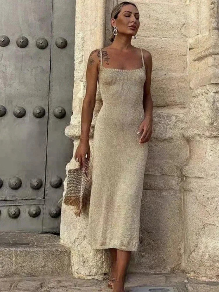 vestido dorado