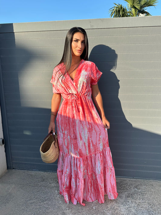 Pink bohemian dress