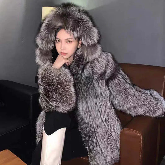 nina faux fur jacket