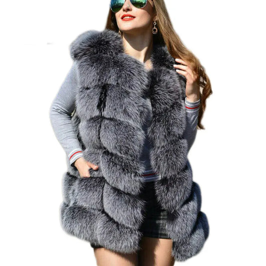 Joye Sleeveless fur jacket