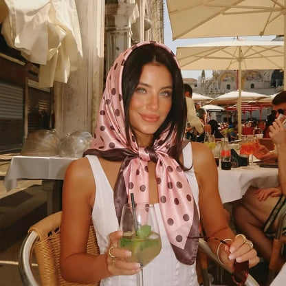 Bandana satin rose
