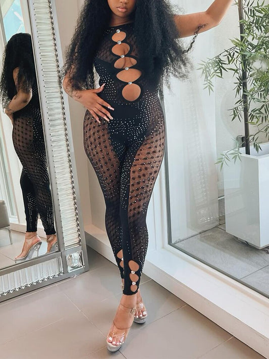 Shana rhinestone jumpsuit