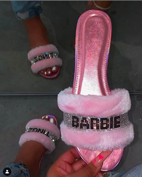 chanclas barbie